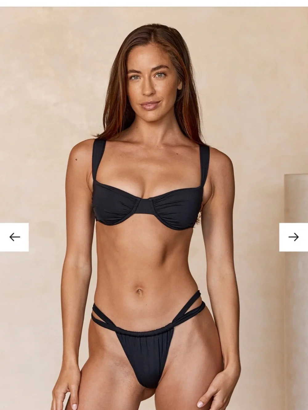 Monday Swimwear Black Two-Piece Bikini Set